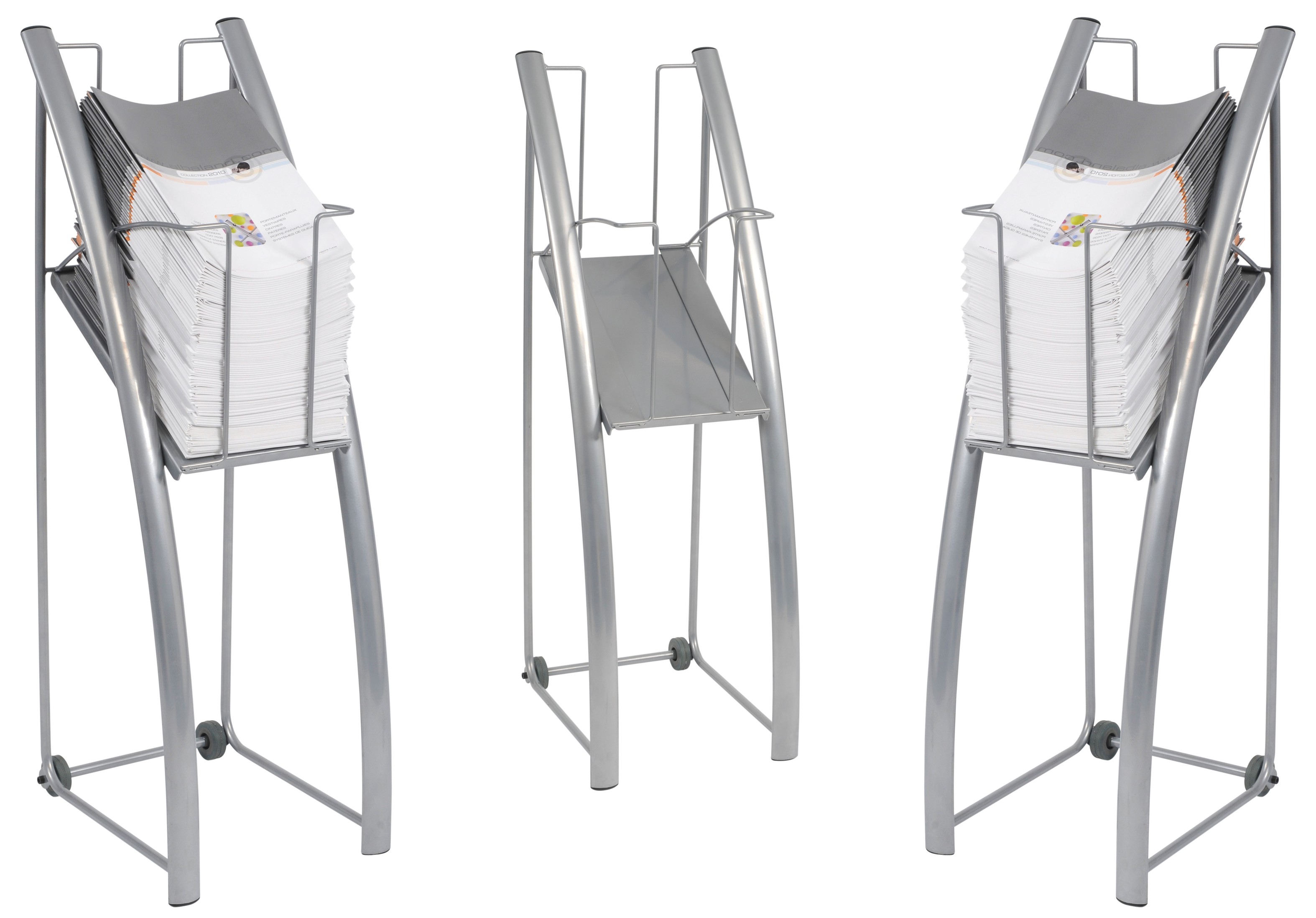 Freestanding Brochure Stacker